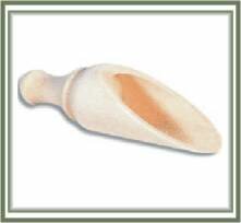 Rounded Wooden Bath Salt Scoop