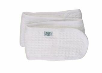  White Cotton Waffle Cosmetic Spa Hair Band: Hair Care Products