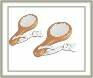 Wooden Hand Mirrors
