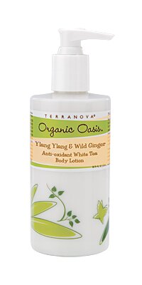  Terra Nova Organic Ylang Ylang & Wild Ginger Anti-Oxidant White Tea Body Lotion: Terra Nova Organic Oasis Bath & Body Products